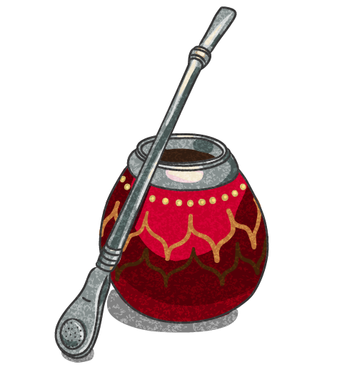 A Mate Gourd and Bombilla A Mate Gourd and Bombilla